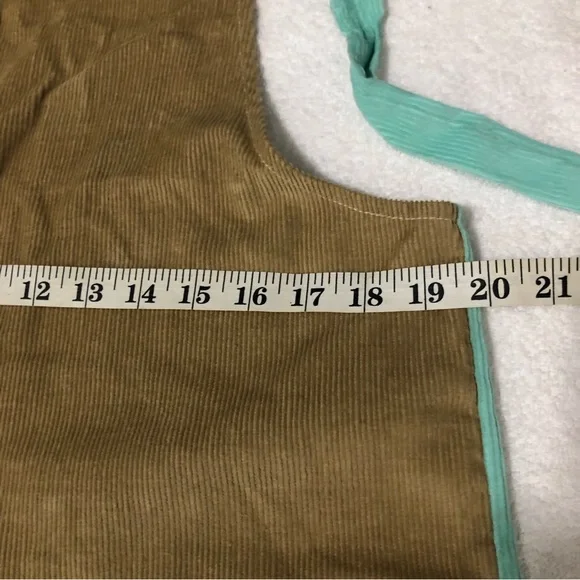 NWOT-Maria Sinverguenza Corduroy Multicolor Romper SZ S - Picture 12 of 13